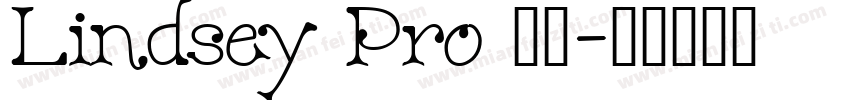 Lindsey Pro 常规字体转换